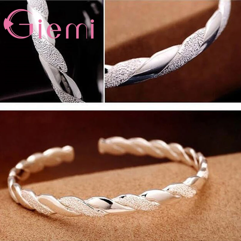 Браслет манжета женский из серебра 925 пробы с гладкой вставкой|best gift|bangles womenbangle cuff