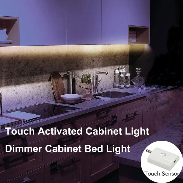 Dbf Touch Activated Cabinet Light Flexible Led Strip Night Dbf Touch Activated Cabinet Light Flexible Led Strip Night Bedside Lamp Illumination Dimmable Under Lighting Kit