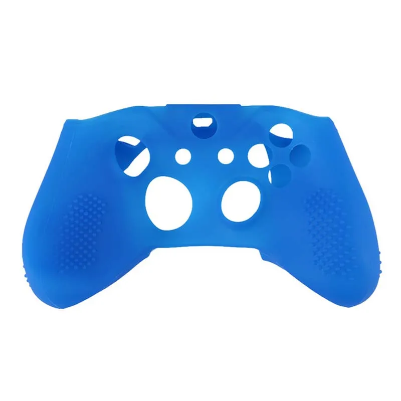 Противоскользящие силиконовые джойстики и чехол для Xbox One S для Xbox One X OneX аксессуары для игрового контроллера - Цвет: Синий