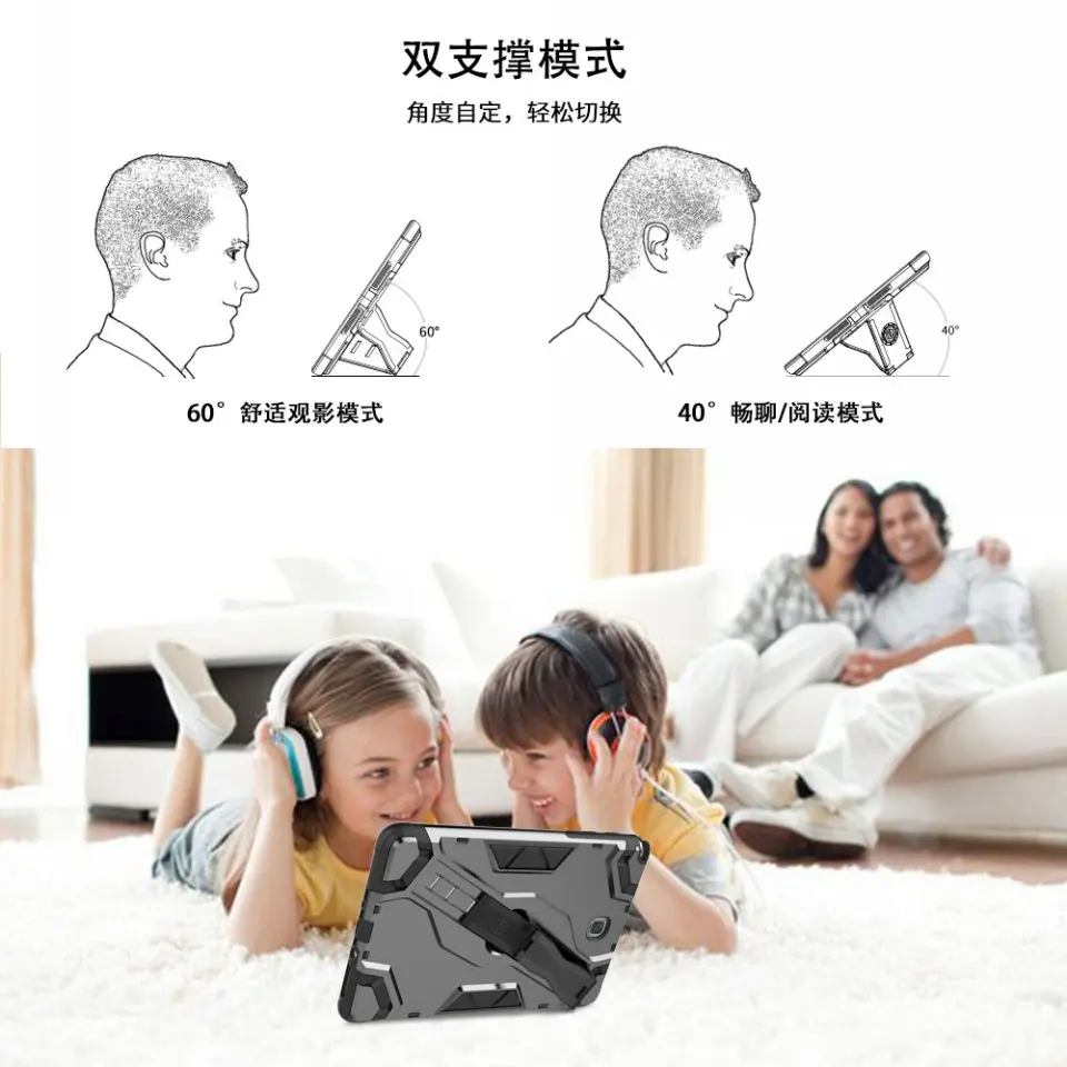 Броня силиконовая крышка для samsung Galaxy Tab 8,0 T350 T355 чехол для samsung Galaxy Tab 8,0 P350 P355 coque Капа принципиально держатель