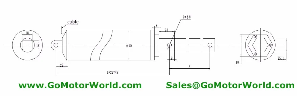 90 мм/сек. скорость 150N 15 кг 44LBS сила нагрузки 200mm 8 дюймов ход 12 V 24 V быстрая скорость промышленности линейный привод LA13B