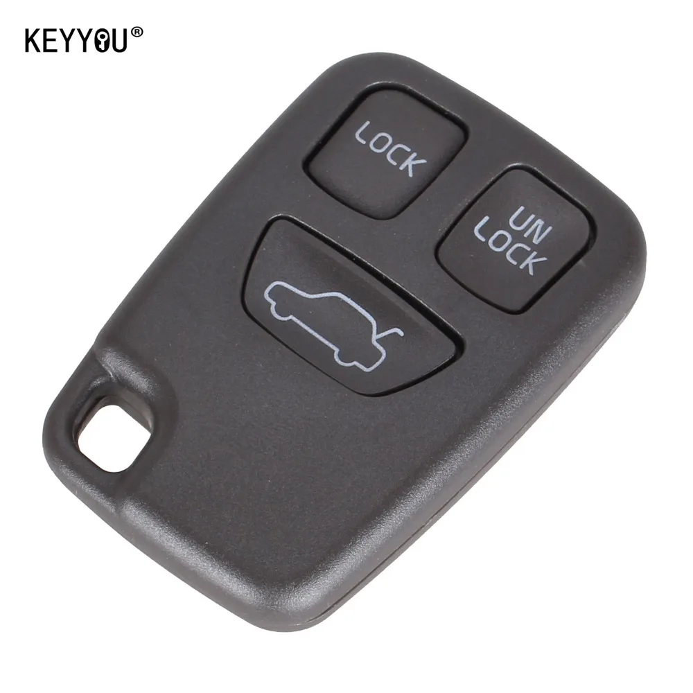 KEYYOU 3 BUTTONS Remote FOB Car Key Shell Uncut Blade Key Case Replacement Auto Key Cover For VOLVO S70 V70 C70 S40 V40 98-05 KEYYOU 3 BUTTONS Remote FOB Car Key Shell Uncut Blade Key Case Replacement Auto Key Cover For VOLVO S70 V70 C70 S40 V40 98-05