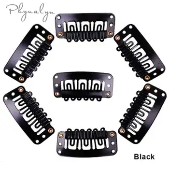 

Hair Extension Clips U Shape Snap Clips for Weft Weave 20pcs Hair Clip Wig Comb Brown Black Silicone Hairdresser Wig Accessories