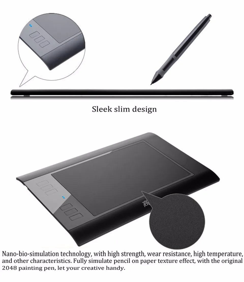 Горячая GAOMON 860T 6 Express Keys ручка планшет цифровая доска для рисования с держателем ручки