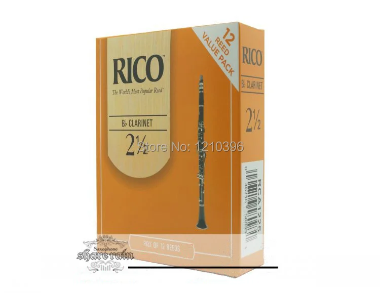 RICO трости для кларнета прочность трости для кларнета Bb 2,5#, 3,0# желтая коробка 12