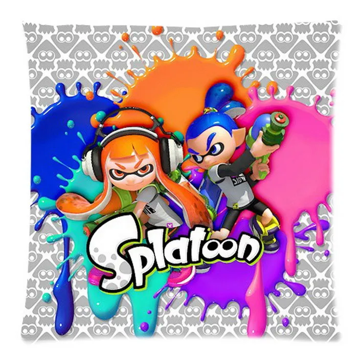 Декоративные Чехлы для подушек Splatoon Пледы Наволочки для диван-кровать хлопок лен Подушки Детские скольжения Рождественский подарок 1" x 18" - Цвет: 4