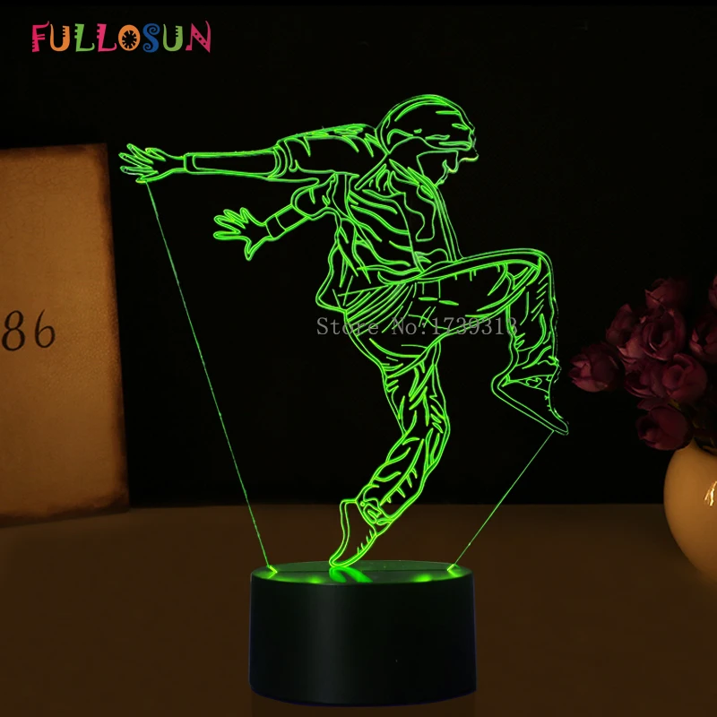 Fullosun USB 3D ночник уличный танцевальный хип-хоп модель светодиодный 3D настольная лампа как Рождественский праздник светодиодный светильник
