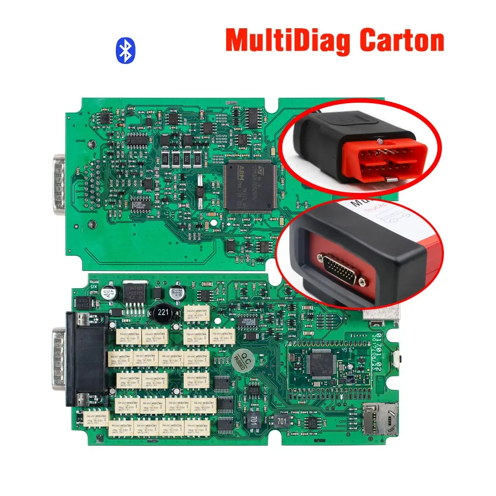 Один зеленый PCB супер cdp tcs pro bluetooth 2016R1 Keygen multidiag pr для автомобиля грузовик диагностический инструмент Горячая 3 шт./лот - Цвет: Multidiag pro 3