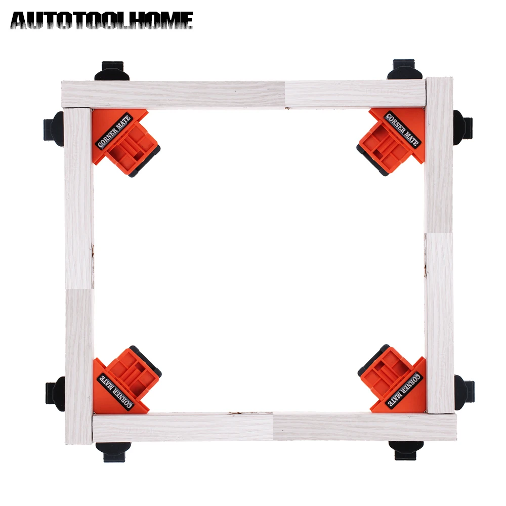 

4pc Woodworking Corner Clip Set 90 Degree Right Angle Corner Clamp Picture Frame Furniture Hand Tools DIY Fastening Tool