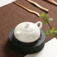 Белый фарфоровый чайник Dehua, Нефритовый фарфоровый чайник, горшок кунг-фу с фильтром, фарфоровый горшок