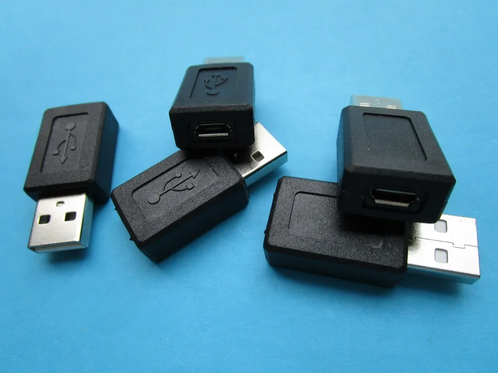100 шт. USB штекер для Micro USB 5pin Женский Джек разъем адаптера черный Цвет