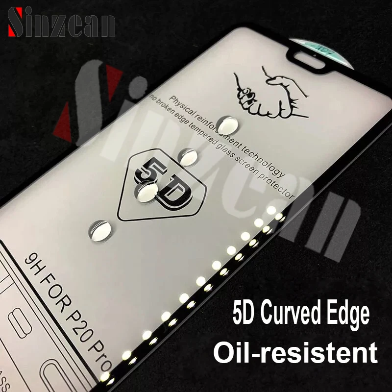 Sinzean 100 шт полный покрытый 3D изогнутый край закаленное стекло для huawei P30/P20 Pro/P20 lite протектор экрана для Honor Y9