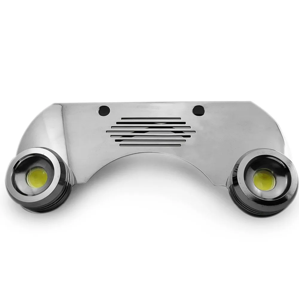 DC11-14V 2X9 Вт хромированный бронзовый морской лодка светодиодный транцевая доска свет подводный свет