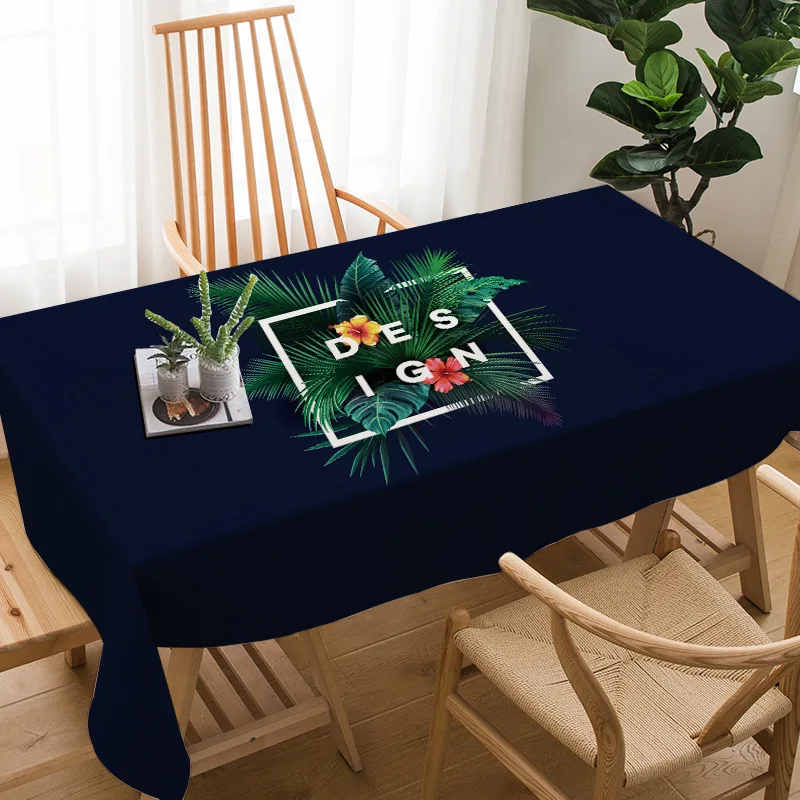 

Plant Pattern Tablecloth High Quality Nordic Printing Cotton Linen Home Restaurant Wedding Picnic Party Decoration Table Cloth