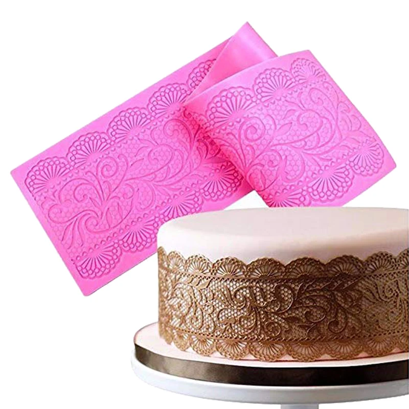 Lace Silicone Mat For Fondant DIY Silicone Lace Mat Non Stick Cake