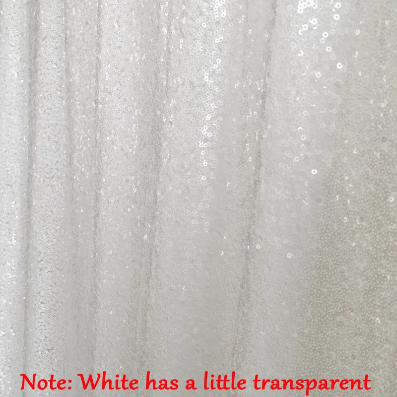 White LQIAO золотые блестки фон занавес 4x10ft Блестящие Блестки Ткань фотобудка фон занавес Свадьба День Рождения Вечеринка украшения - Цвет: White
