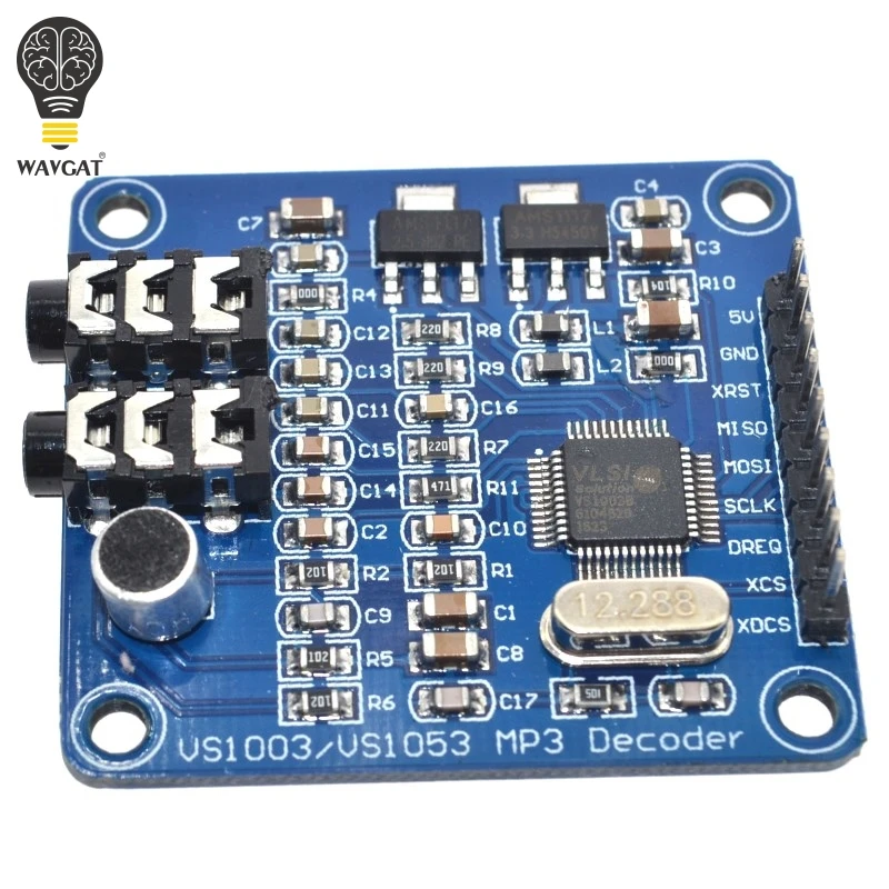 VS1003 VS1003B MP3 модуль декодирования содержит микрофоны STM32 микроконтроллер макетная