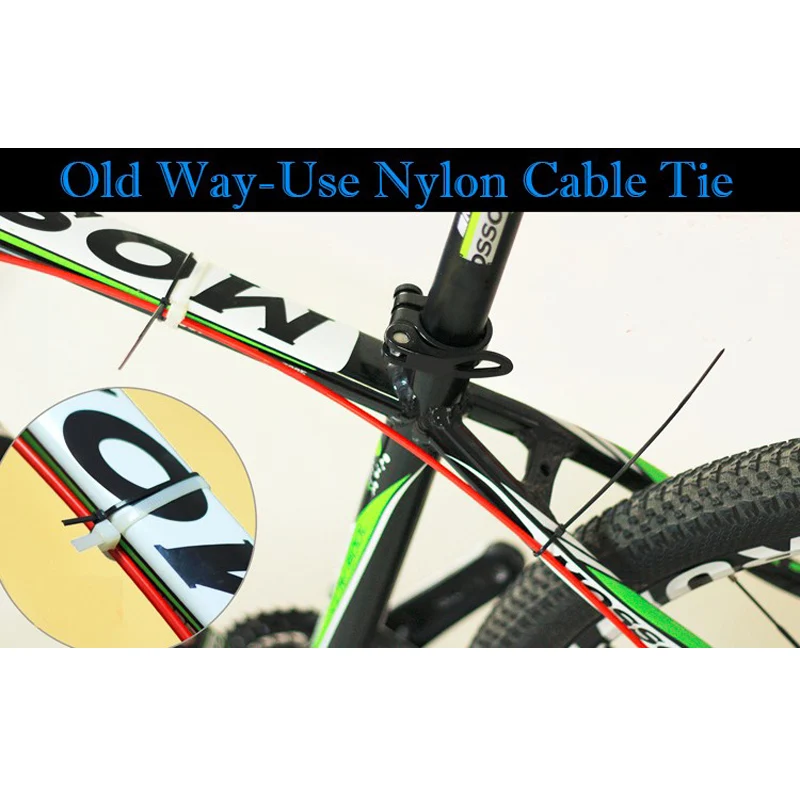 4x Bike Cable Guide Bicycle Hydraulic Hose Guides Stick On Guides Attachments