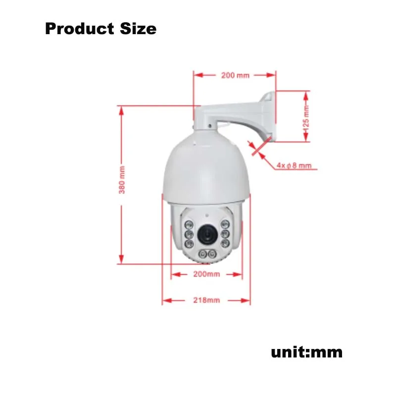 YUNSYE 22X зум Автоматическое отслеживание IP камера H.264 2.0MP 1080 P сети ИК высокоскоростная купольная камера система двухсторонней голосовой связи, встроенный 32GSD карты
