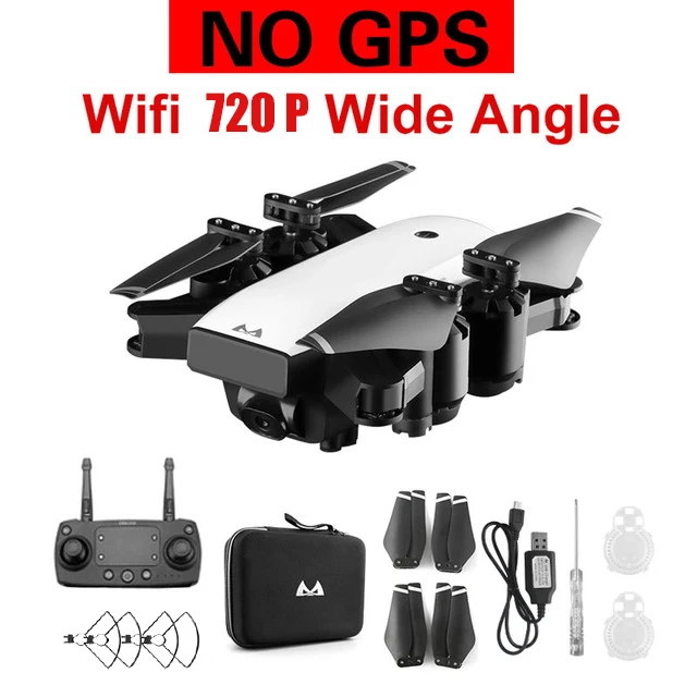 S20 gps FOLLOW ME FPV RC Дрон с видео 1080P HD камера фотографии особенности двойной Квадрокоптер 5 Мп Пиксельная складная игрушка Дрон - Цвет: NO GPS 720P WIFI