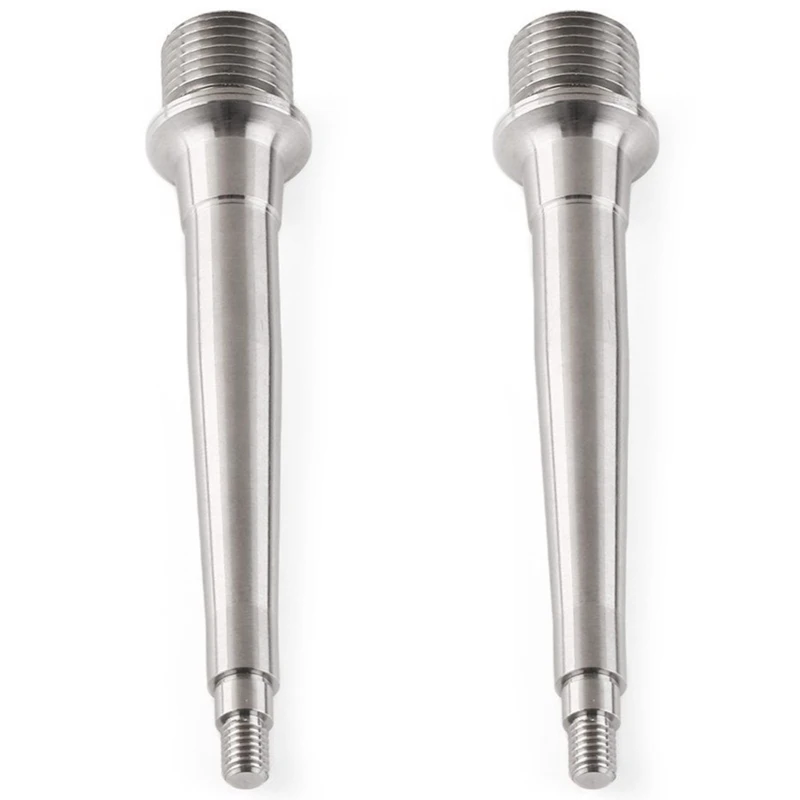 CSS 2Pcs 93Mm Titanium/Ti Spindle/Axles Foot Shaft Pedals Bearing Titanium Pedal Shaft Titanium Alloy Pedal Core