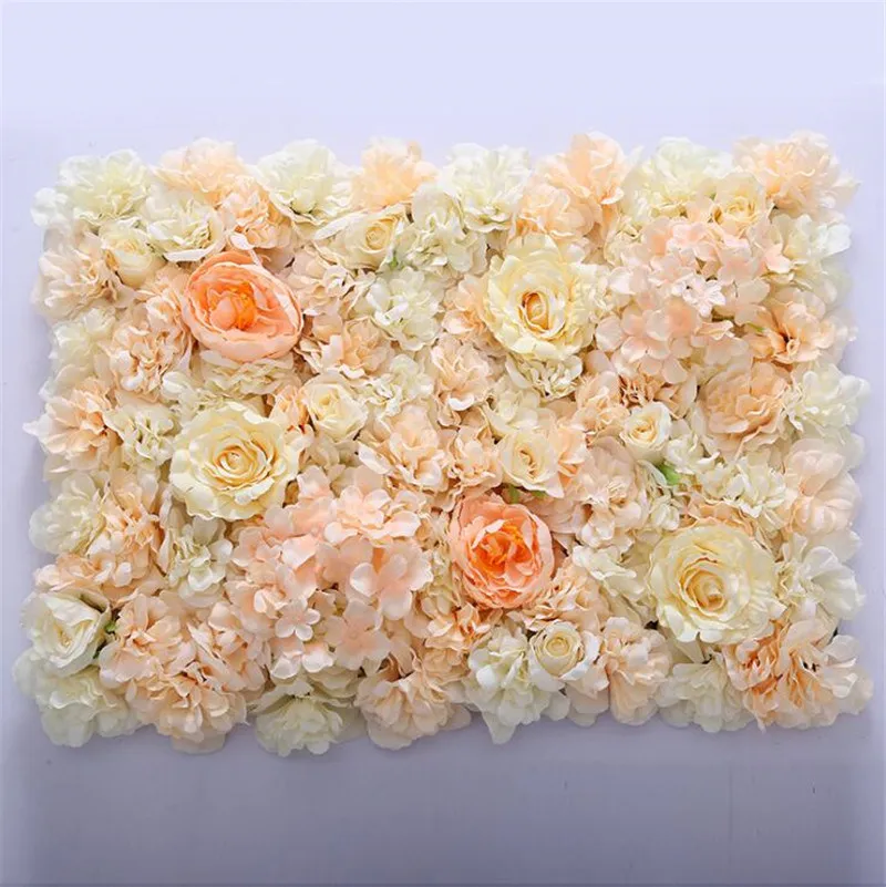 

60*40cm Floral backdrop Artificial flower wall decoration Hydrangea Rose Flower for Wedding Arch Pavilion Corners decor