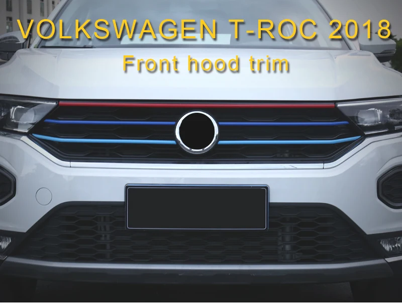 Карманго для Фольксваген T-ROC авто передний колпак-решетка полоски обшивки наружные наклейки внешние аксессуары