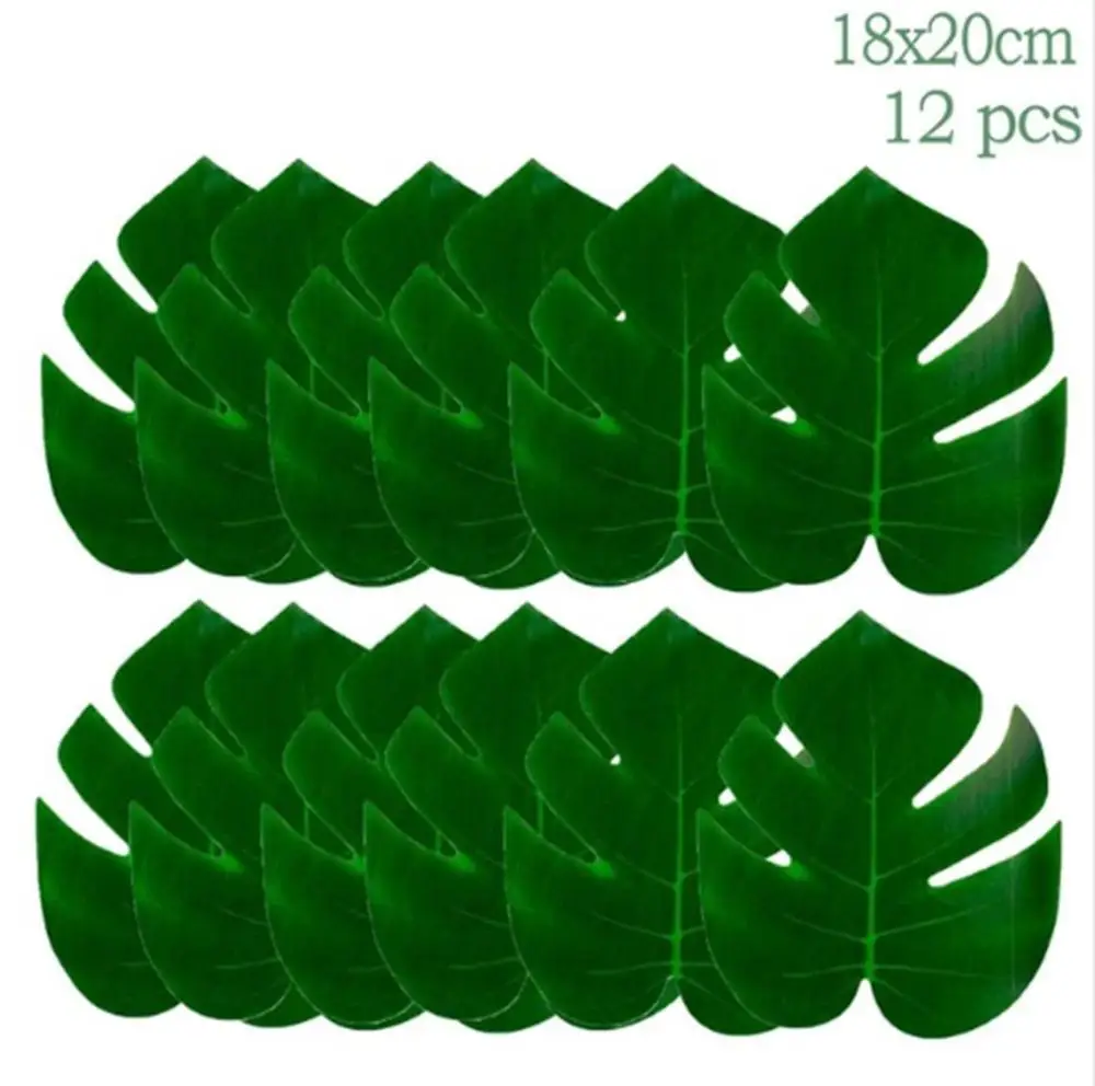 18x20 leaf HUIRAN пальмовые воздушные шары с листьями джунгли вечерние принадлежности тропические летние для вечеринки в стиле сафари Декор джунгли тематическая вечеринка на день рождения Декор детский душ - Цвет: 18x20 leaf