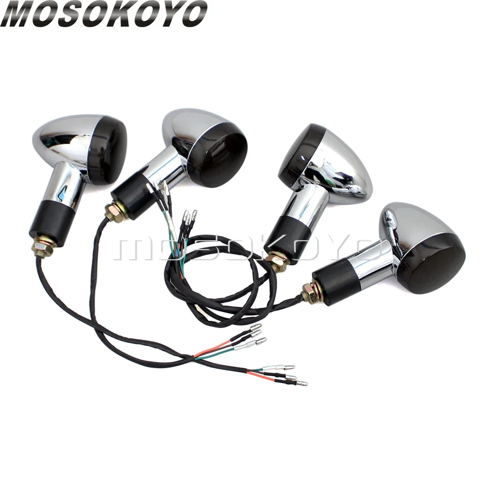 Мотоцикл спереди светодиодный сзади LED поворотники 3 в 1 пуля шоры стоп-сигнал поворот индикаторная лампа для Honda Suzuki Kawasaki Yamaha