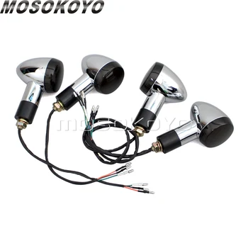 

Motorcycle Front Rear LED Turn Signals 3 in 1 Bullet Blinkers Brake Light Turn Indicator Lamp For Honda Suzuki Kawasaki Yamaha