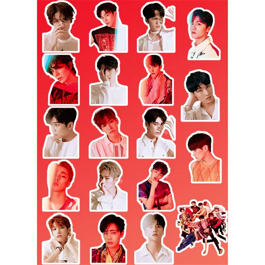 

Kpop SF9 SENSUOUS Album PVC Photo Sticker for Mobile Phone Scrapbook Luggage DIY Stickers