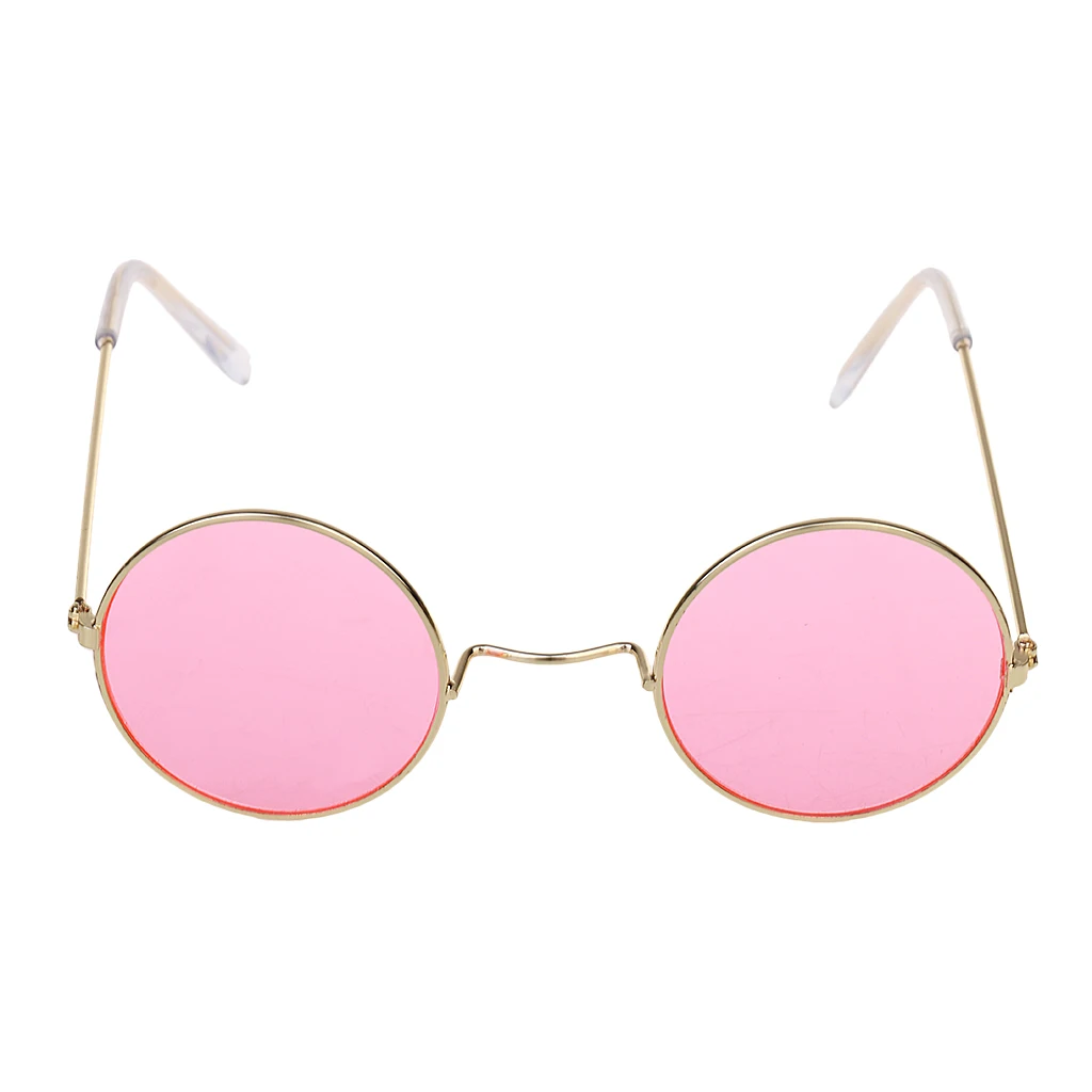 Heart Shaped Hippy Glasses Fancy Dress Love Peace Pink Tint Lenses 60/'s 70/'s
