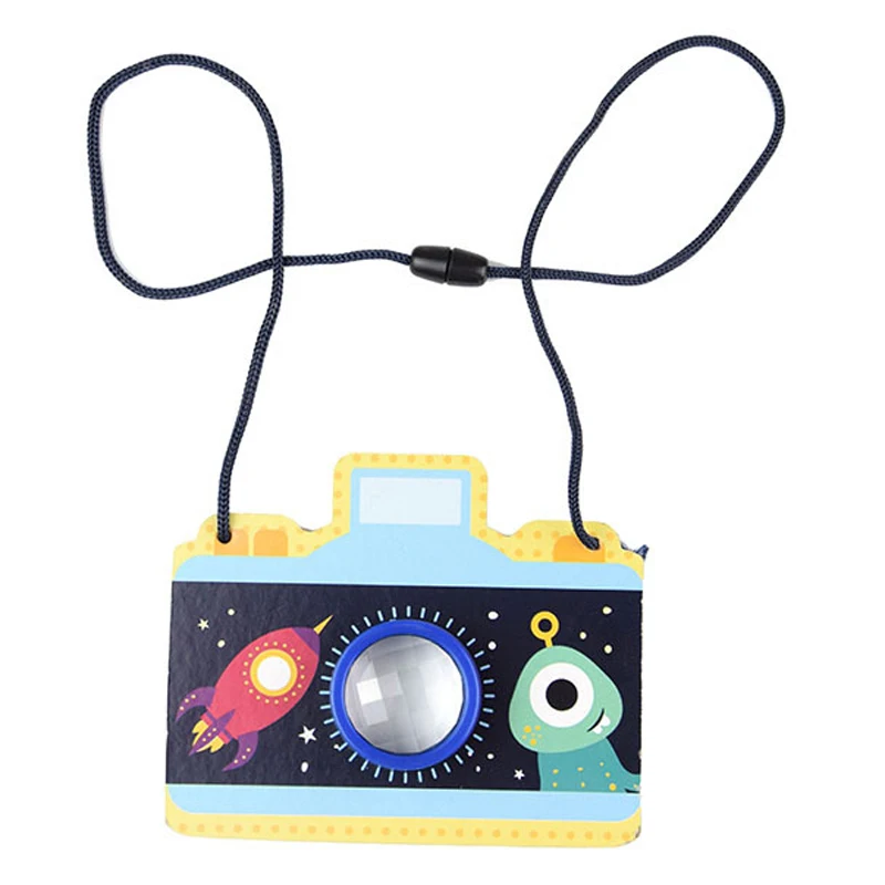 1] Cartoon Camera Kaleidoscope 0.02 Multi-prism Variety Bee Eye Effect Toy Children's Day Gift Fancy Educational  Cartoon Camera