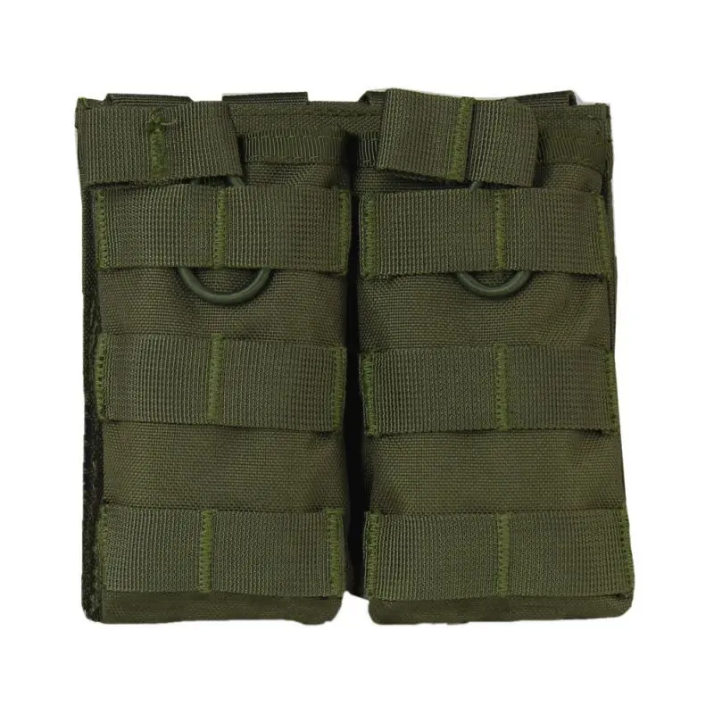Тактический Молл двойной открытый Топ подсумок M4/M16 подсумок для журналов на открытом воздухе страйкбол военный Пейнтбол Снаряжение на открытом воздухе - Цвет: AG