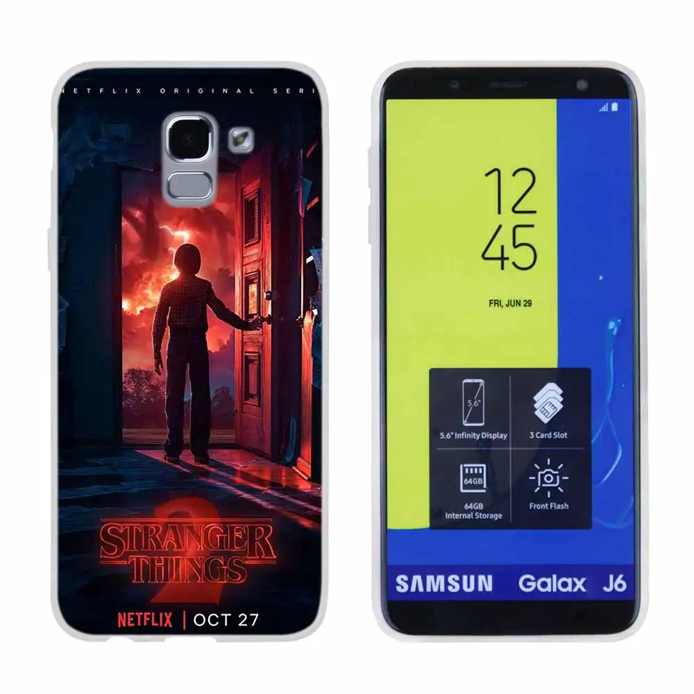 Pattern02 Очень странные дела для чехол для телефона samsung Galaxy j6 J8 J7 J5 J3 J4 Plus J610 Prime Мягкий силиконовый чехол - Цвет: Pattern02