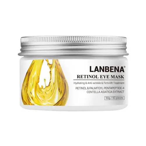 LANBENA ретинол маска для глаз с гиалуроновой кислотой патчи для глаз Сыворотка уменьшает темные круги мешки для восстановления линий вокруг глаз питает укрепляющий уход за кожей