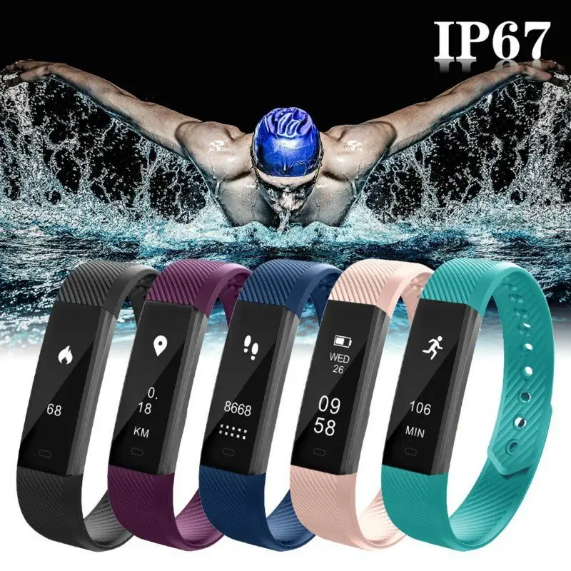 

Smart Bracelet Vibrating Alarm Clock Smart Band Fitness Watch Smartband Fitness Bracelet For xiomi