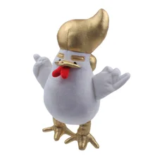 30cm Funny DIY White Plush Trump Chicken Toy Plush Toy Stuffed Animals Chicken Antistress Gadget Interesting Toys