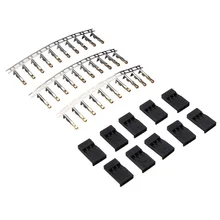 10 Sets Plug Servo Plug Terminal Gilt Male And Terminal