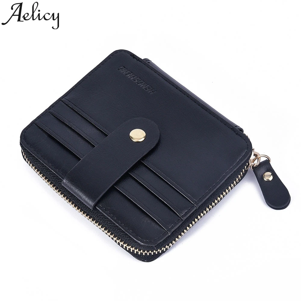 

Aelicy Men Leather Wallet Pocket Credit Card Clutch Bifold Purse Short Wallet Handbag Card Package Coin Bag Card Holder Travel
