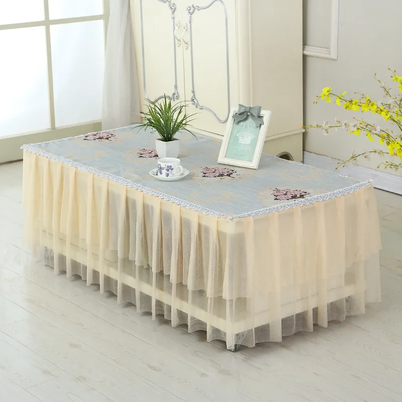 Printed Tablecloths For Tea Table Dining Room 10 Colors Table Cloth Covers 1PC Kitchen Tablecloth Pastoral Style Lace Decoration