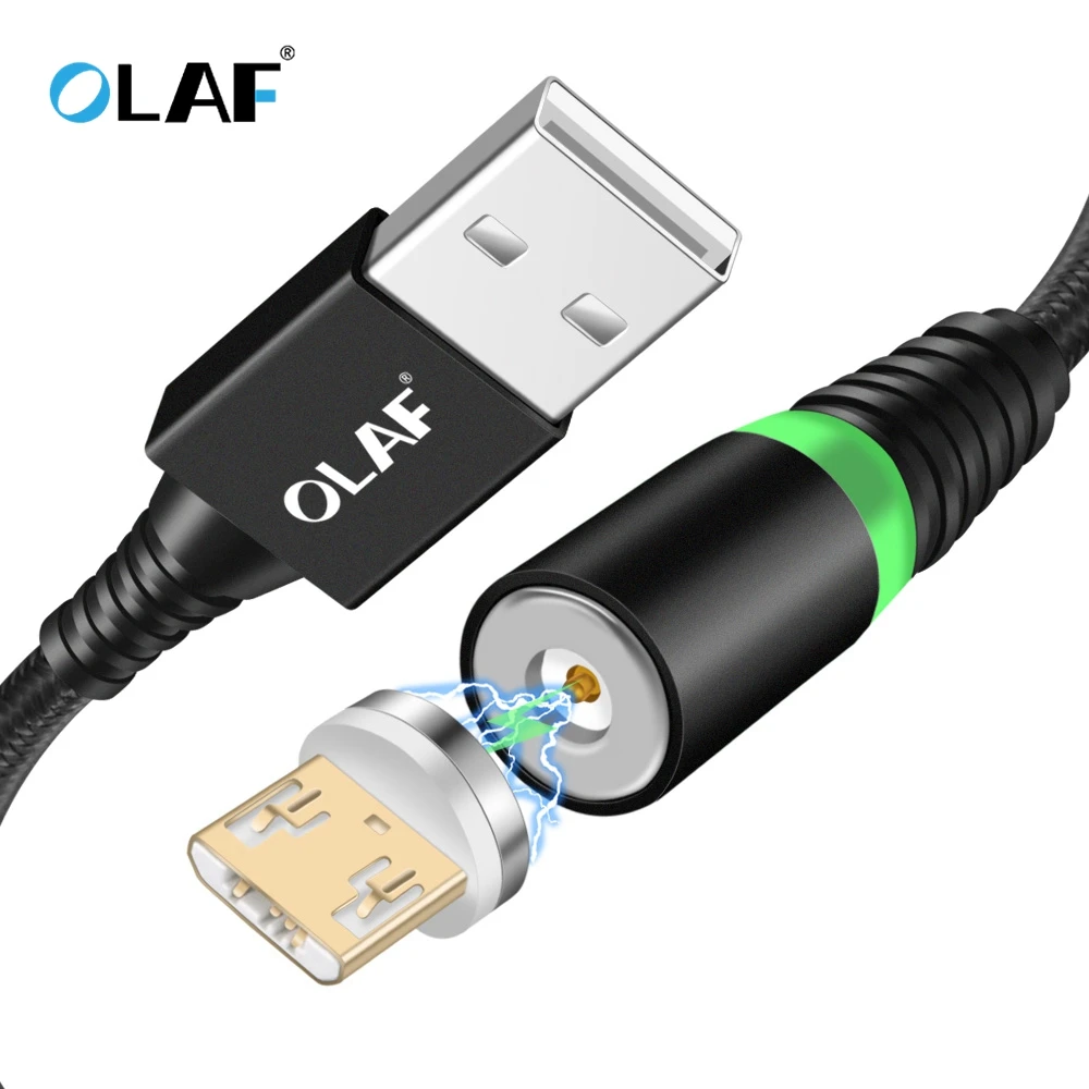 OLAF Магнитный кабель Micro USB для iPhone 1 м обновление магнит зарядное устройство зарядки данных Microusb кабель для Xiaomi Android шнур провода