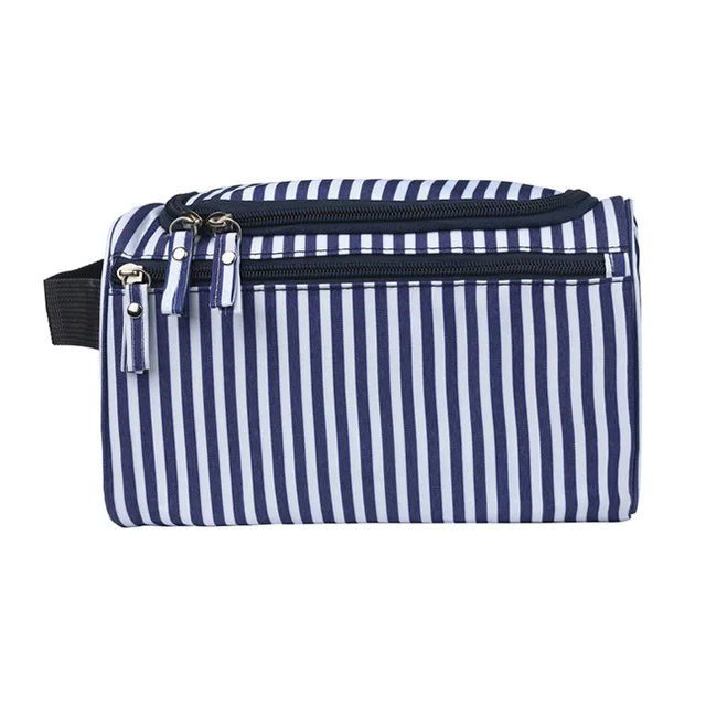 Navy stripe RUPUTIN Путешествия Косметическая Организатор сумка Водонепроницаемый несессер Для мужчин Для женщин косметичка висит сумка для туалетных принадлежностей первой необходимости составляют случае - Цвет: Navy stripe