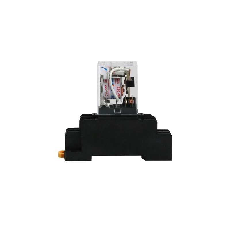 MY3 HH53P MY3NJ relay 220V AC coil high quality general purpose DPDT micro mini relay with socket base holder MY3 HH53P MY3NJ relay 220V AC coil high quality general purpose DPDT micro mini relay with socket base holder