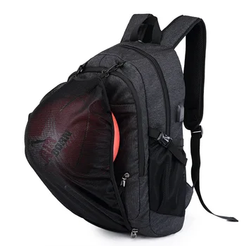 

Men Sport Backpack School Bags For Teenager Boys Soccer Ball Pack Bag Gym Bags Male With Football Basketball Net USB Port 30