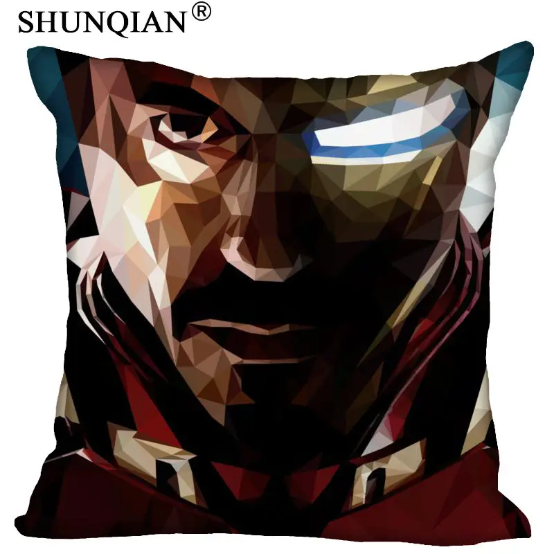 Pillowcase Роберт Дауни мл. наволочка квадратной формы на молнии домашняя декоративная Подушка Крышка свадебный подарок для обеими сторонами с принтом - Цвет: Pillowcase