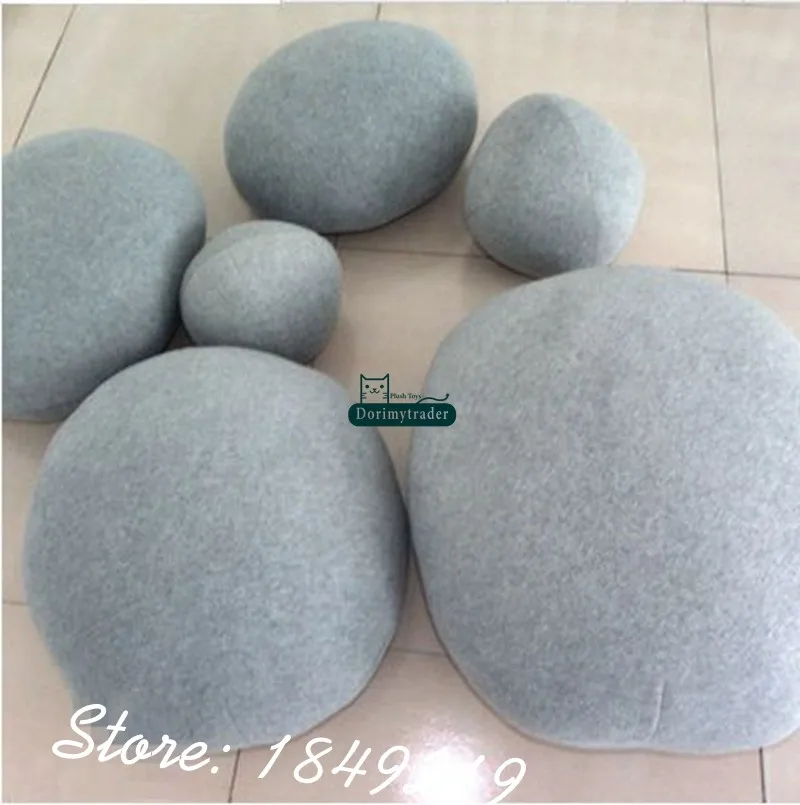 Sala de Estar Dorimytrader Faça Você Mesmo Cobblestone Natural Almofada 6 Pçs Lote Enorme Pelúcia Emulational Pedra Travesseiro Decoração Crianças Brinquedo Dy61088 16 de estar decoração crianças brinquedo dy61088