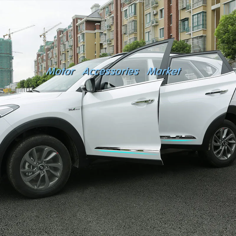 Боковая Отделка корпуса из хромированной нержавеющей стали для Hyundai Tucson 2016 2017 2018 |