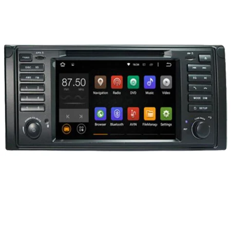 In Stock 7 inch 2din Android 7.1 Car GPS Navi 7&quot DVD Player for BMW E39 5 Series M5 1997-2003 with BT RDS Radio 4G WIFI Map |