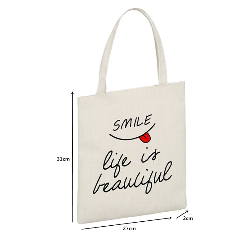 Reusable Shopping Bags Women Cloth Canvas Bag Large Capacity Foldable Eco Grocery Tote Bag Casual Female Shopper Fabric Handbag Reusable Shopping Bags Women Cloth Canvas Bag Large Capacity Foldable Eco Grocery Tote Bag Casual Female Shopper Fabric Handbag